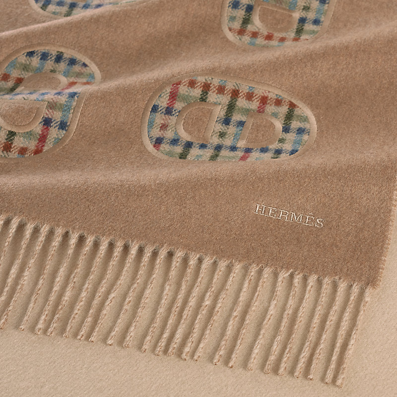 Recto-Verso Maillons Colores scarf - Brown | Hermès USA